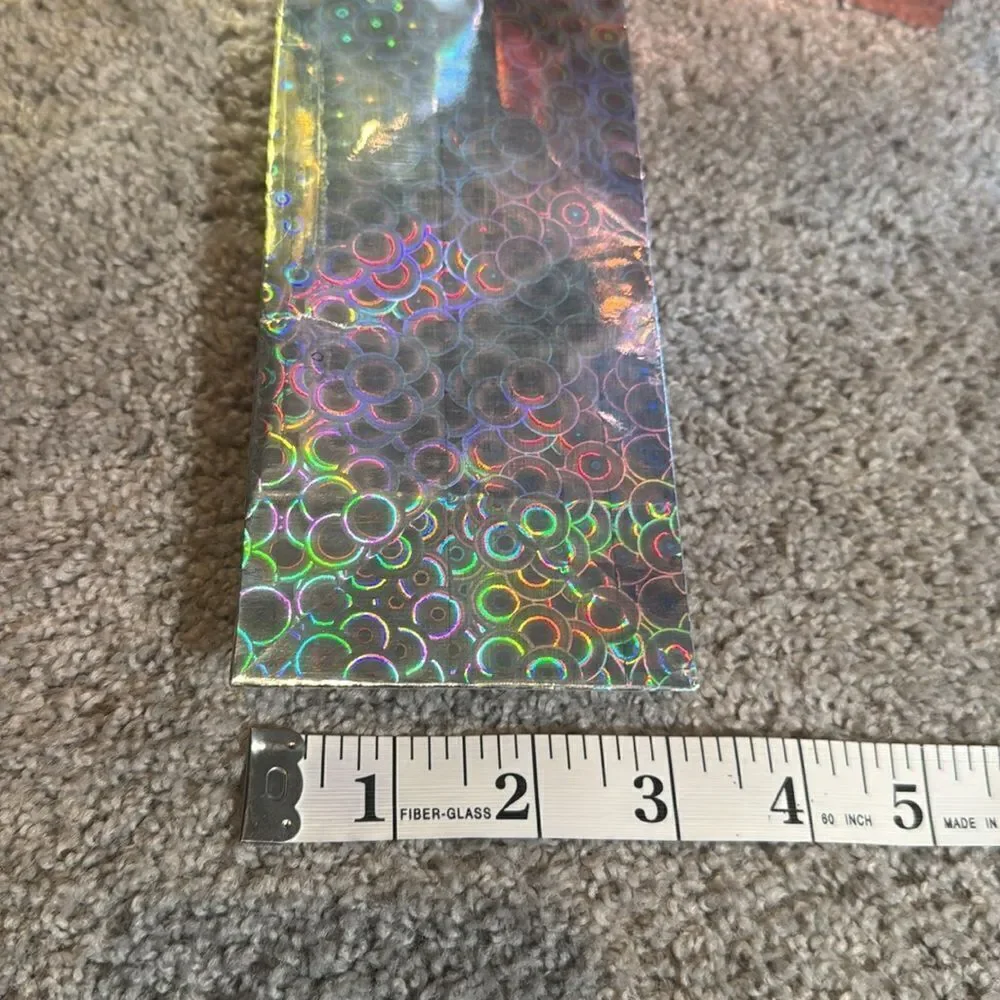 Brightly Colored Holographic Party Gift Bags 24 Bags with Handles & Card